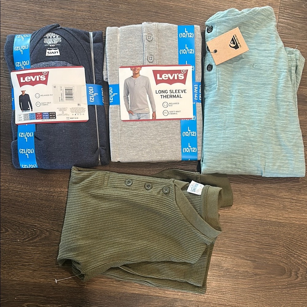 Levi's Thermal Shirts - Navy, Light Gray, Olive
